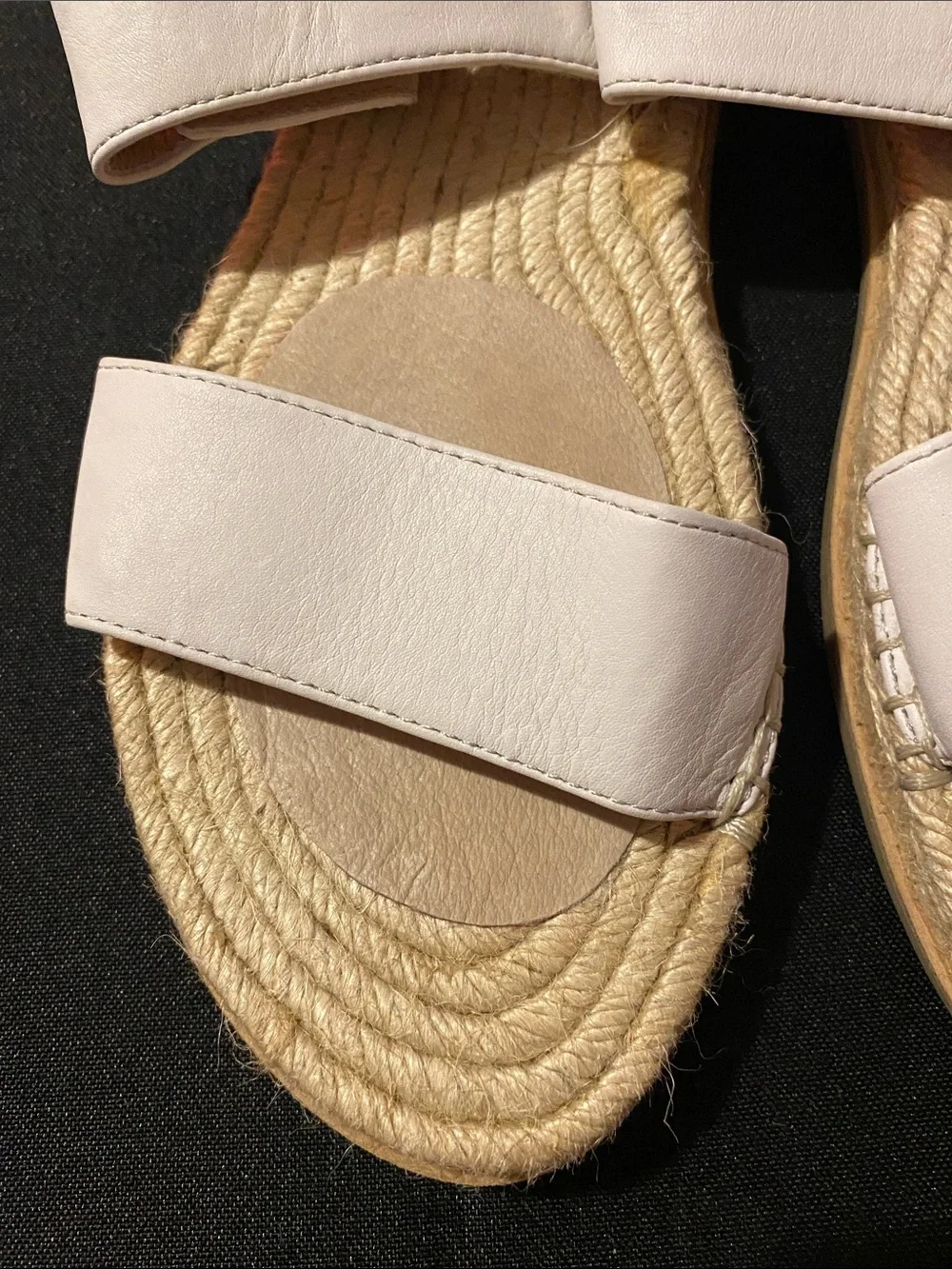 EILEEN FISHER MAX TUMBLED LEATHER ESPADRILLE SANDLE SIZE 11  ANKLE STRAP NWOT